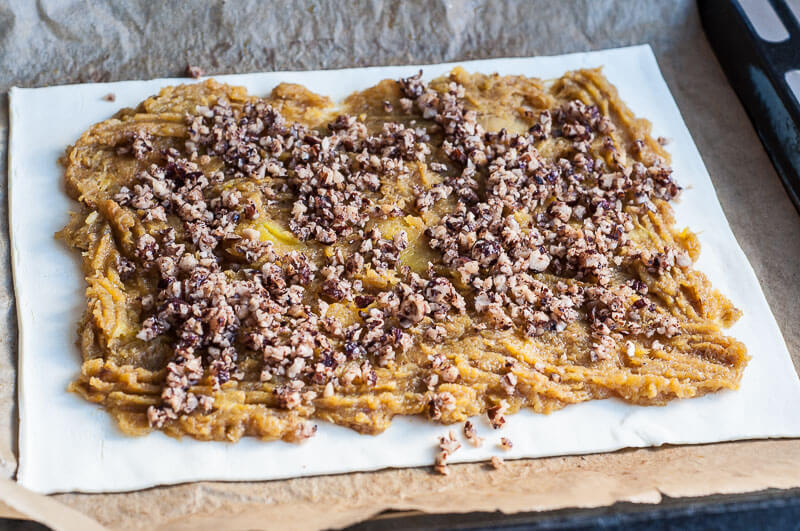 Pumpkin Strudel Puff pastry filling hazelnuts - Vegan Family Recipes