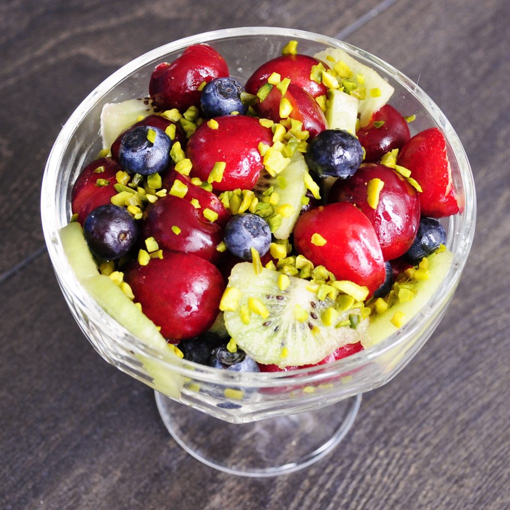 Antioxidant Cherry Fruit Salad Recipe with Kiwi - Vegan Family Recipes