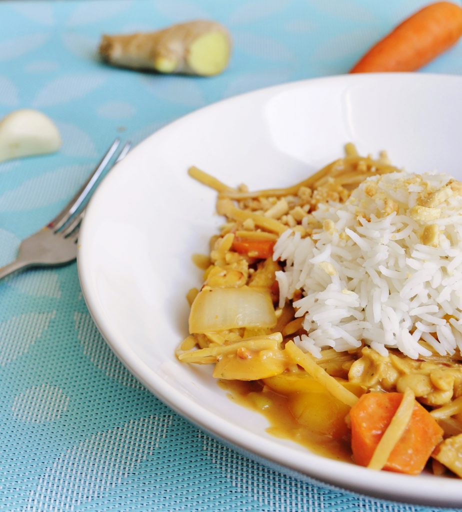 Tempeh Stir Fry with Peanut Sauce Recipe - Vegan Family Recipes