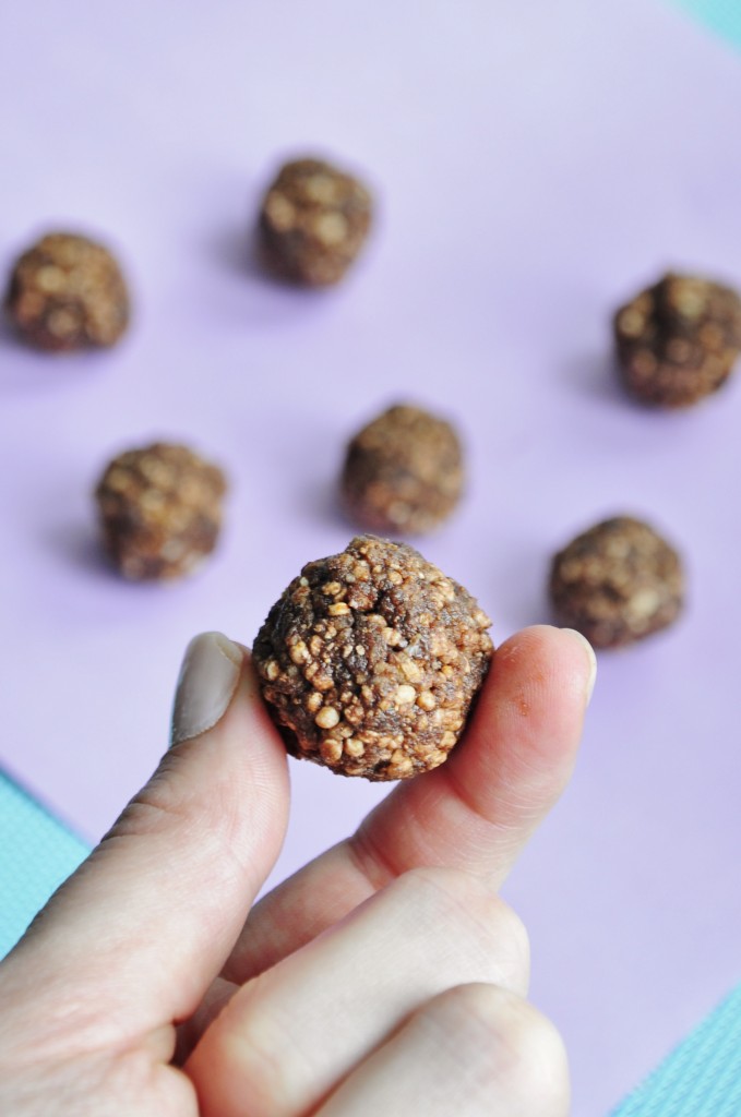 Puffed Quinoa Balls Recipe with Protein Powder - Vegan Family Recipes