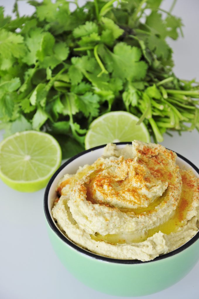 Lime Cilantro Hummus Recipe - Vegan Family Recipes