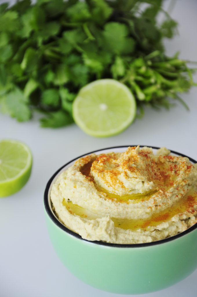Cilantro Lime Hummus Dip Recipe - Vegan Family Recipes