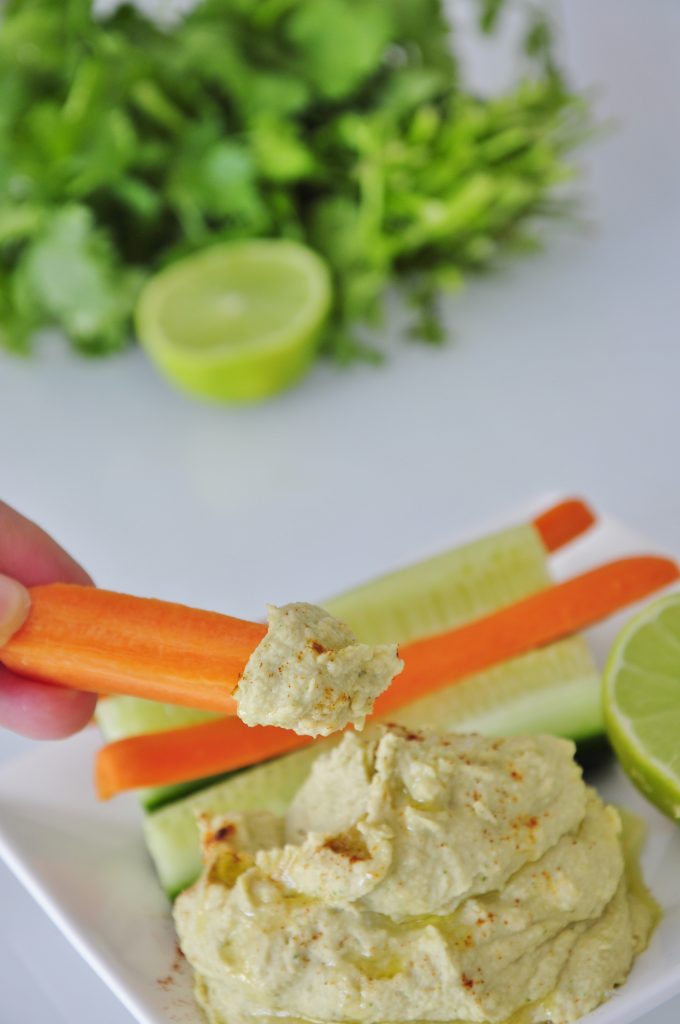 Cilantro Lime Hummus Dip Recipe - Vegan Family Recipes