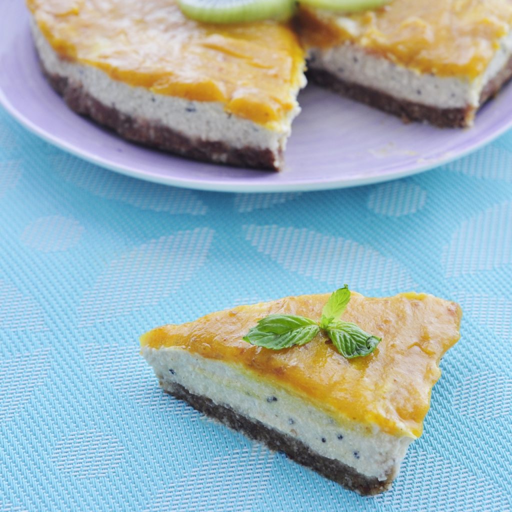 Mango Kiwi Cheesecake Recipe - Vegan Family Recipes