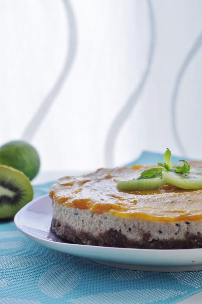 Mango Kiwi Cheesecake Recipe - Vegan Family Recipes