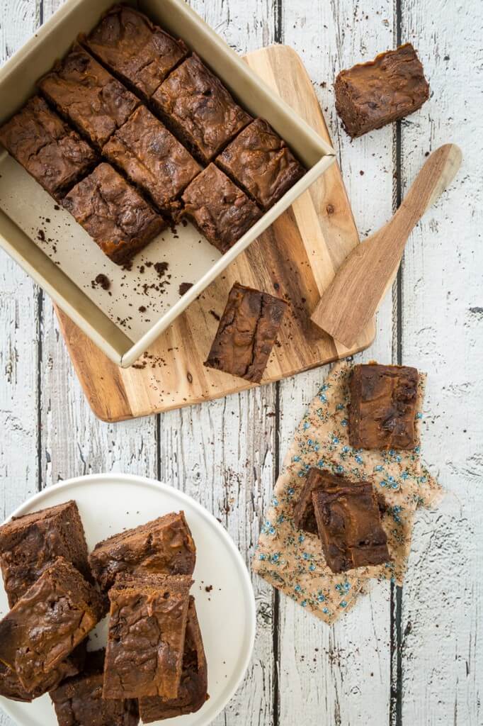 Pumpkin Swirl Brownies - Vegan Recipe Gluten Free