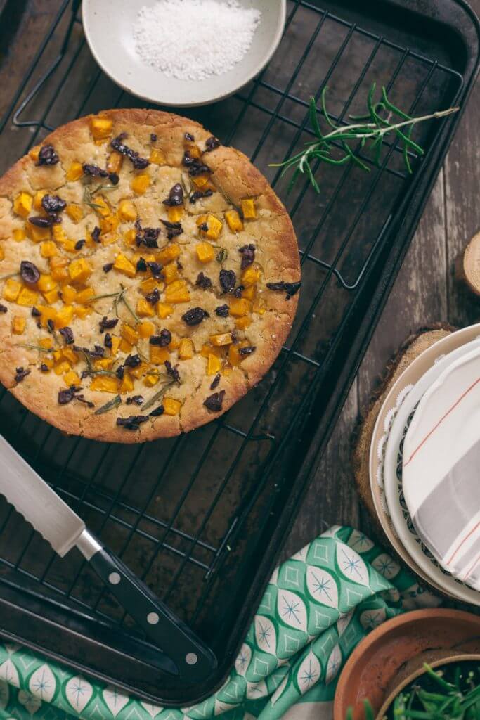 Pumpkin and Rosemary Focaccia Bread Recipe 