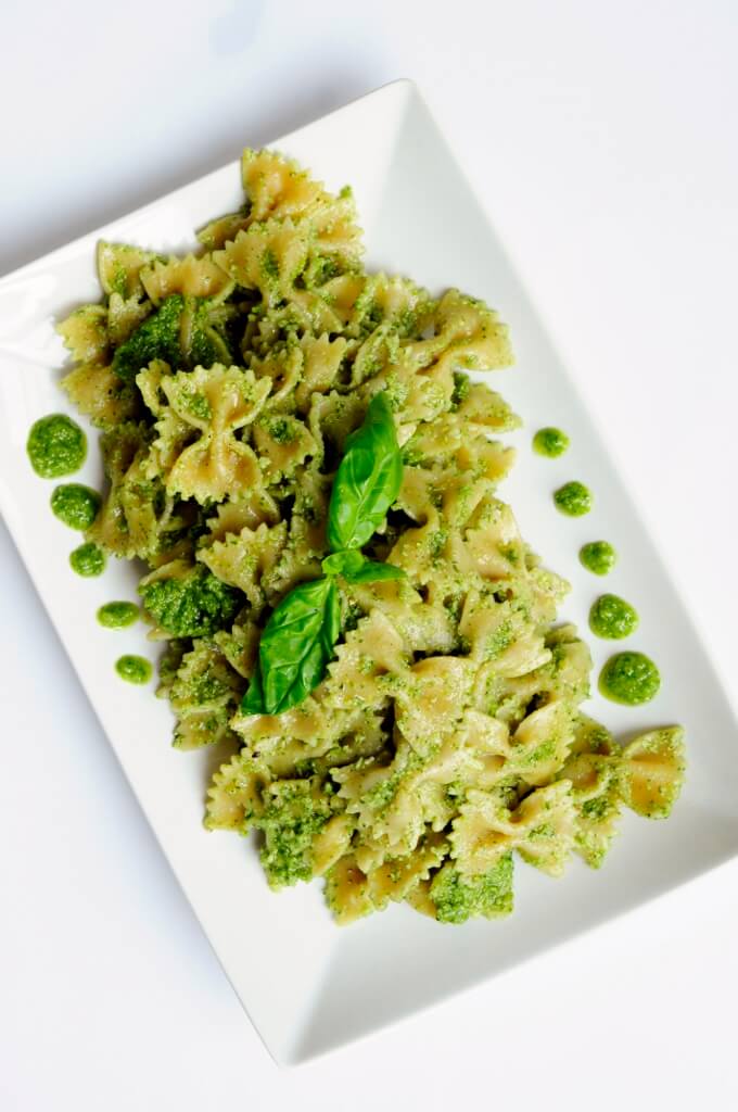 Cilantro Basil Pesto Pasta Vegan Family Recipes