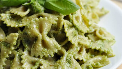 Cilantro Basil Pesto Pasta