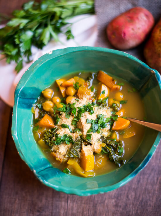 Curry Harvest Soup with sweet potato