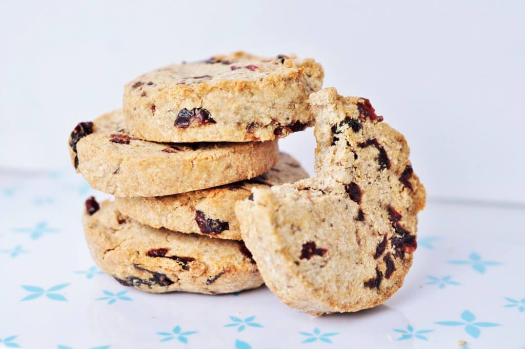 Nut Butter Cookies Recipe with Cranberries - Vegan Family Recipes