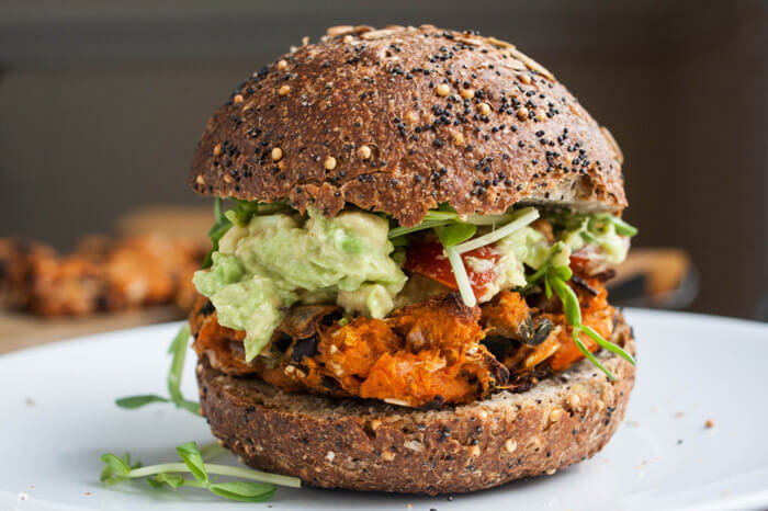 Sweet Potato Burger Recipe - Vegan Gluten free