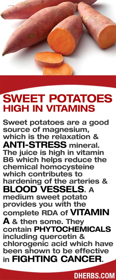 Sweet Potato Infographic and health benefits