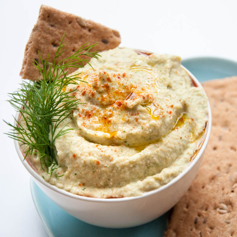 Cucumber Hummus Recipe with Dill - Vegan Family Recipes