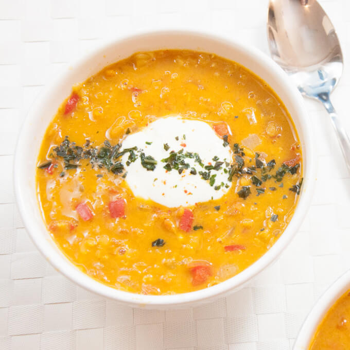 Red Lentil Carrot Soup Recipe - Vegan Family Recipes