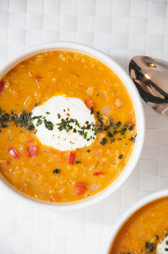 Red Lentil Carrot Soup - Vegan Family Recipes