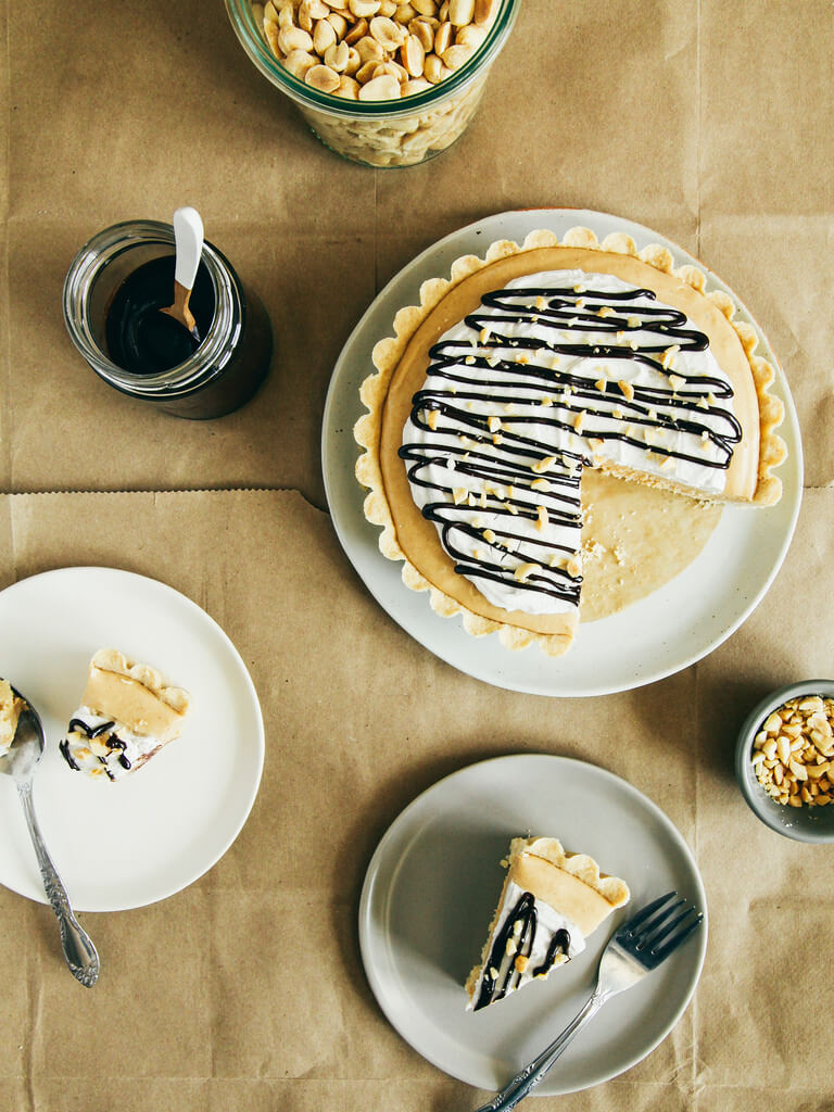 hot Fudge Peanut Butter Pie vegan recipe