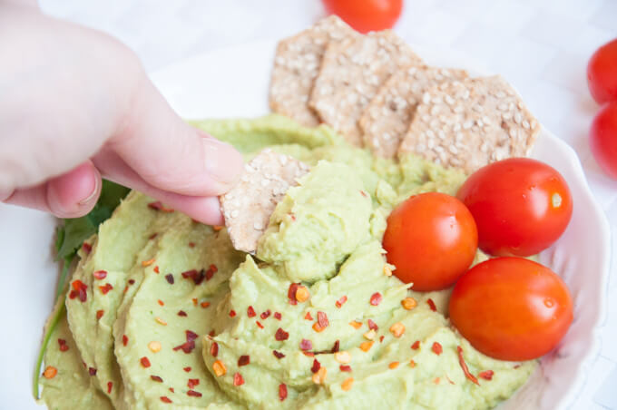 Avocado Hummus Recipe without Tahini - Vegan Family Recipes