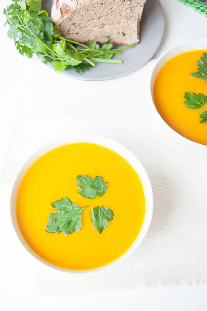 Easy Ginger Carrot Soup - Vegan Family Recipes