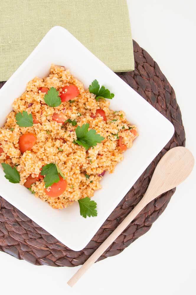 Easy Bulgur Salad Recipe - Vegan Family Recipes