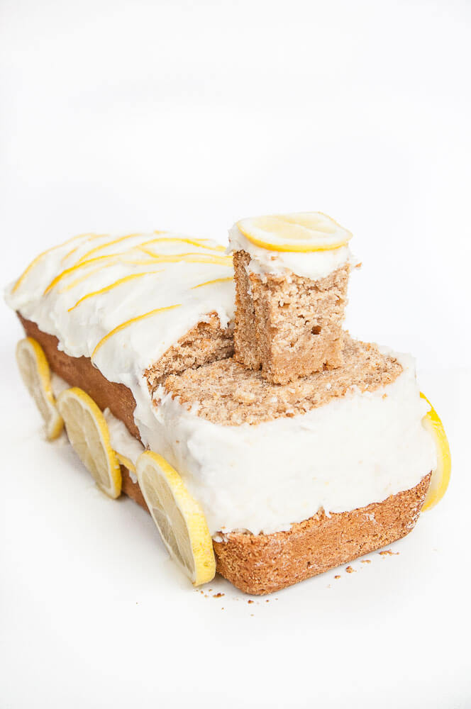 Lemon Cake Train Birthday - Vegan Family Recipes