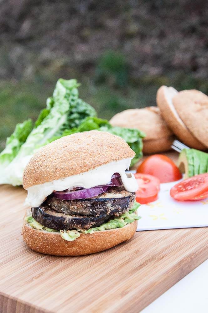 Vegan Eggplant Burger Recipe - Vegan Family Recipes