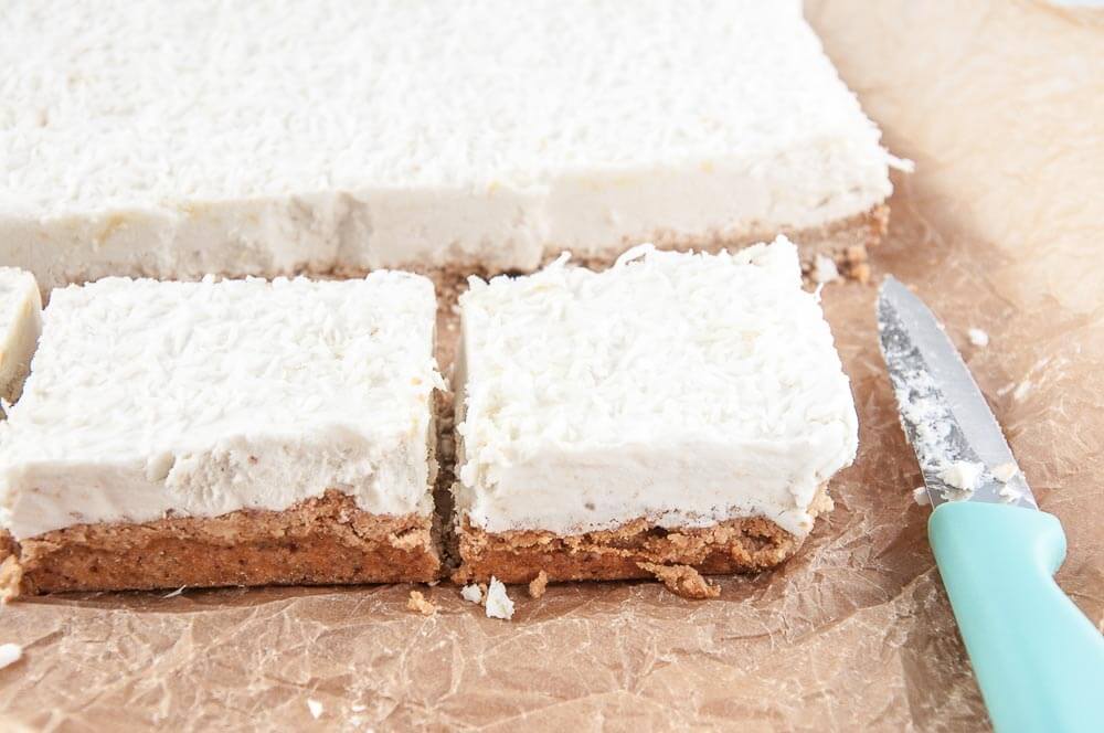 Lemon Coconut Cream Bars Recipe - Vegan Family Recipes