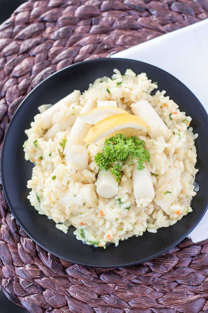 White Asparagus Risotto Recipe - Vegan Family Recipes