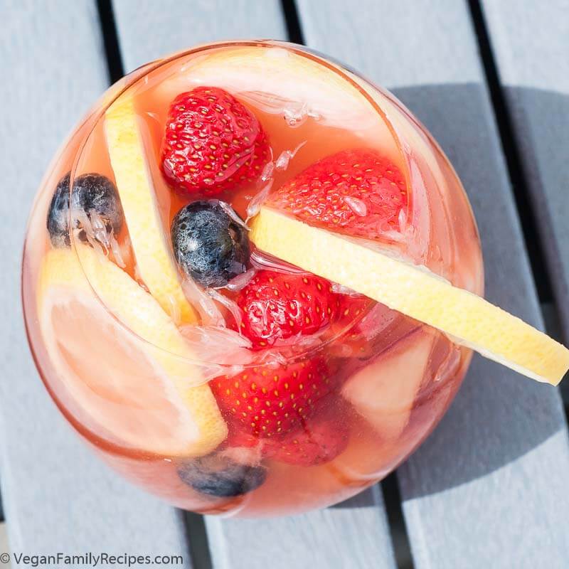 White Peach Sangria Recipe - Vegan Family Recipes