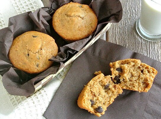 Espresso Chocolate Chip Muffin Recipe - Vegan Coffee Dessert