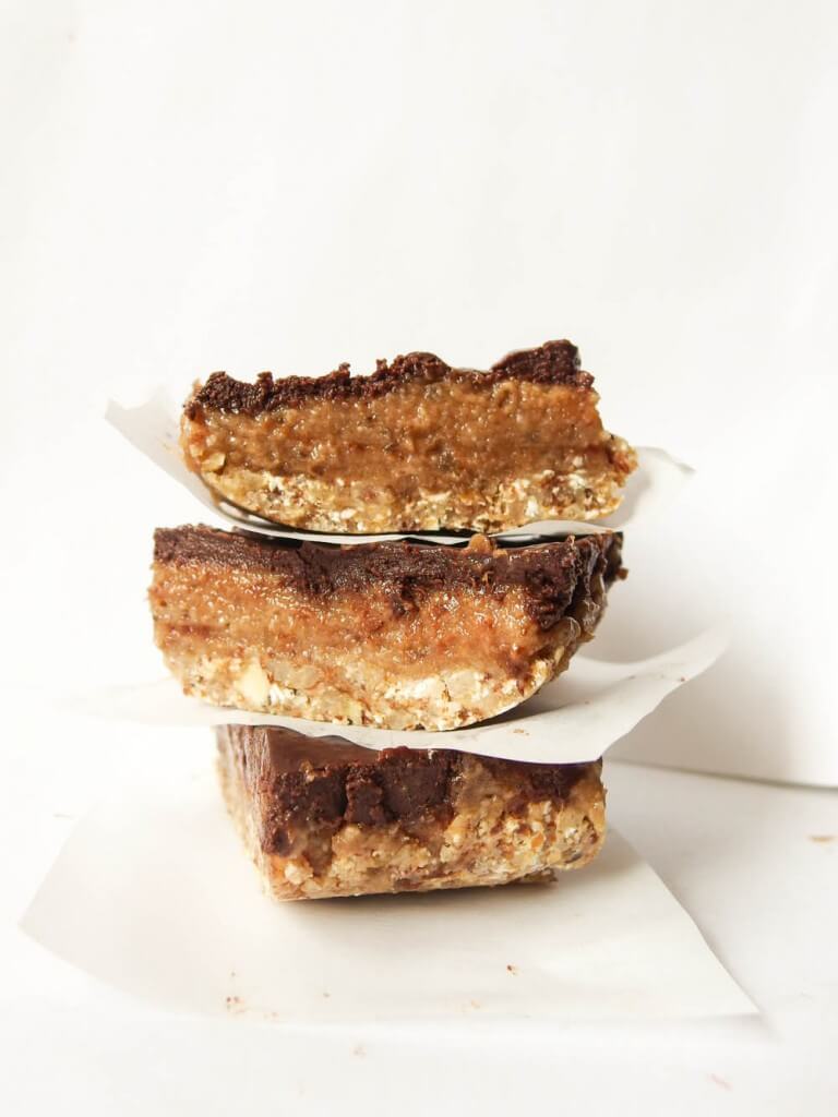 Caramel Mocha Bars Recipe - Vegan Coffee Desserts