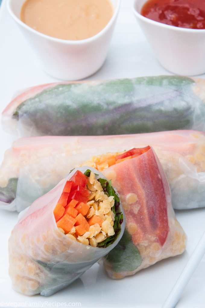 Lentil Spring Rolls Recipe - Vegan Family Recipes