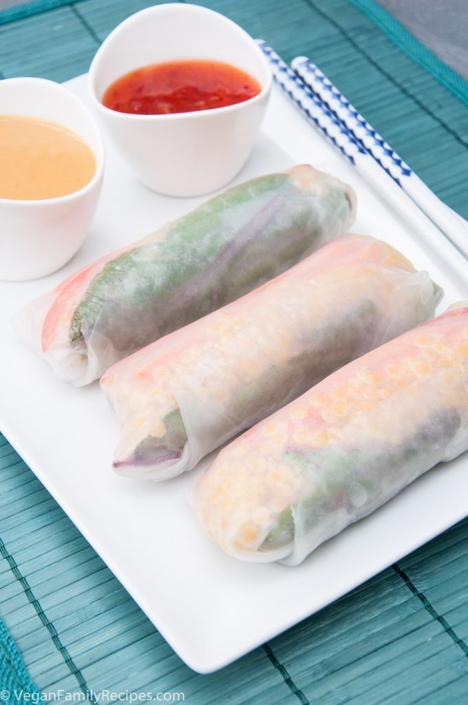 Red Lentil Sommer Rolls Recipe - Vegan Family Recipes #vegan #glutenfree