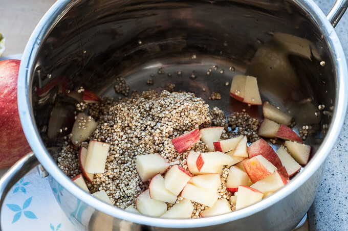 Quinoa Apples Breakfast Recipe - Vegan Family Recipes
