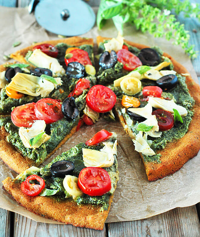 Mediterranean Pumpkin Pizza - Best Vegan Pizza Recipes