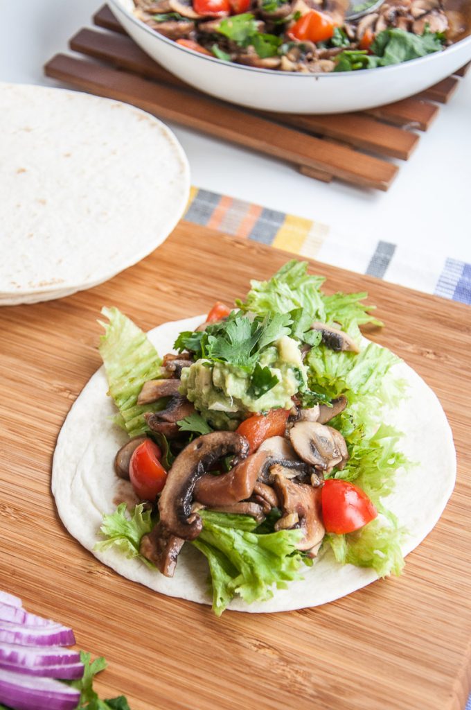 Vegan Mushroom tacos recipe healthy gluten-free taco sauce - vegan family recipes