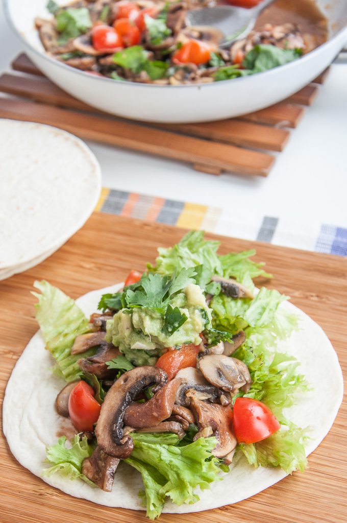 Vegan Mushroom tacos recipe healthy gluten-free taco sauce - vegan family recipes