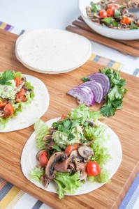 Vegan Mushroom tacos recipe healthy gluten-free taco sauce cremini mushrooms- vegan family recipes