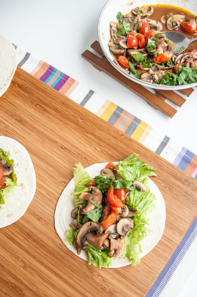 Vegan Mushroom tacos recipe healthy gluten-free taco sauce - vegan family recipes