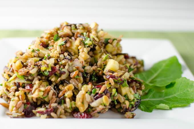 Cranberry Walnut Wild Rice Recipe - Thanksgiving Round-up 