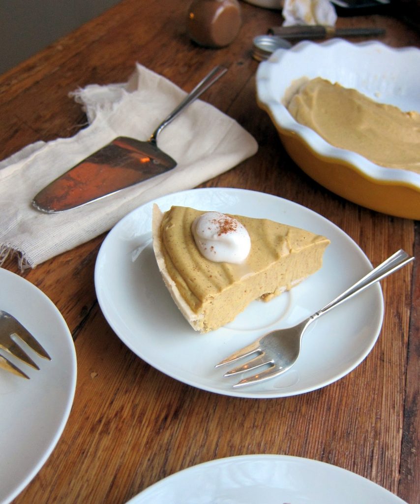 Pumpkin Cream Pie Recipe - Vegan Thanksgiving Recipes Feast