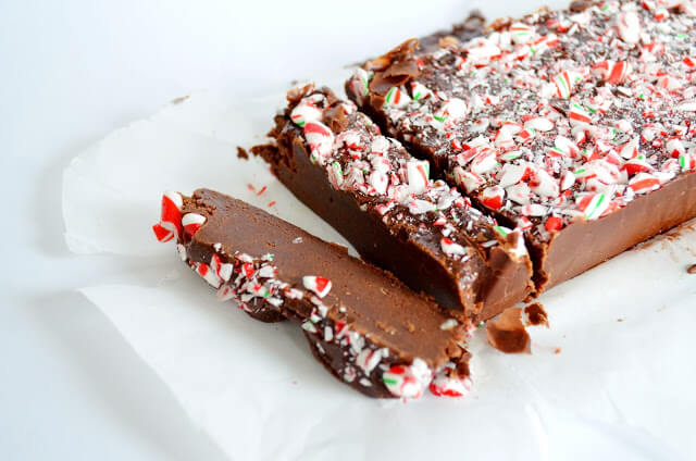 Candy Cane Fudge Recipe - Holiday Chocolate Round-Up