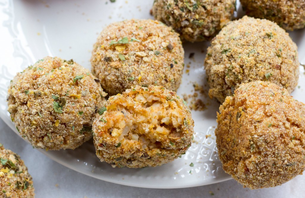 Baked Italian Rice Balls Recipe - Vegan Finger Food Recipes