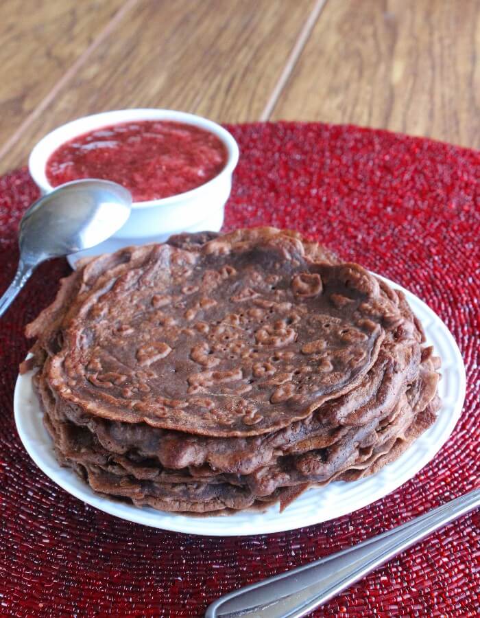 Vegan Chocolate Crepes Recipe from Vegan In the freezer