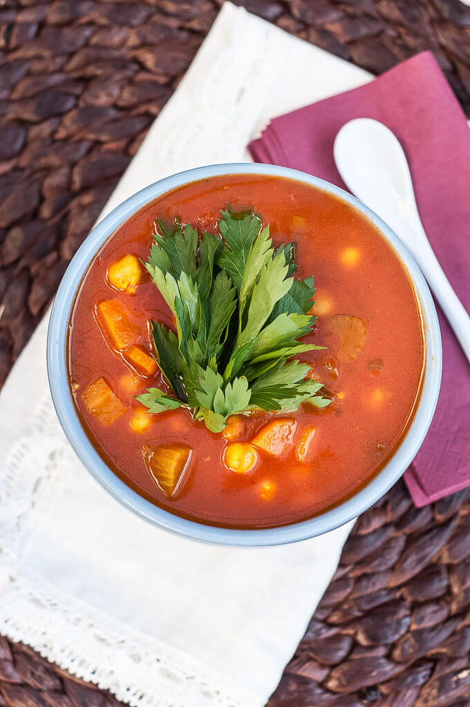 Moroccan Harira Soup Recipe - Vegan Family Recipes #healthy #glutenfree #dinner