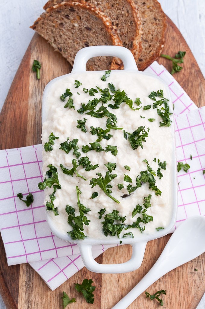 Vegan Cottage Cheese Recipe |VeganFamilyRecipes.com | #glutenfree #appetizer #dip