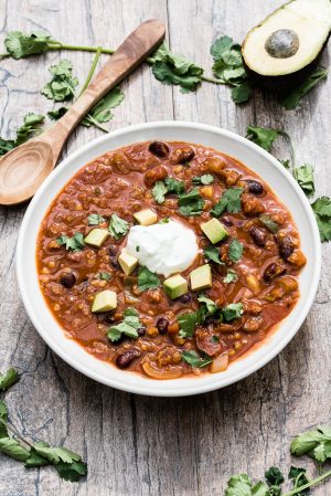 Quick Red Lentil Chili (protein-packed!) - Vegan Family Recipes